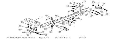 Blue Ox BX1117 Baseplate