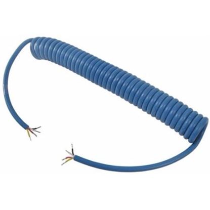 Picture of Roadmaster 1064-B Blue 4-Wire Flexo-Coil Cord; Without Plugs